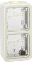 Legrand Plexo 069691 Установочная коробка двойная (вертикальная, белая)