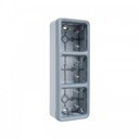 Legrand Plexo 069679 Установочная коробка тройная (вертикальная, серая)