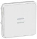 Legrand Plexo Artic 070732 Выключатель однокнопочный (10 А, IP55, под рамку, подсветка, скрытая установка, белый)