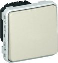 Legrand Plexo 069631 Выключатель однокнопочный (10 А, IP55, Н.О.+Н.З. контакты, под рамку, скрытая установка, белый)