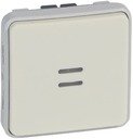 Legrand Plexo 069613 Переключатель однополюсный проходной (10 А, подсветка, под рамку, с/у, белый)