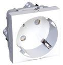 Schneider Electric Altira ALB44282 Розетка одинарная с заземляющим контактом (16 А, IP20, под рамку, скрытая установка, шторки, белая)