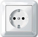 Schneider Electric Merten M-Trend MTN2301-1219 Розетка с заземляющим контактом (16 А, в сборе, скрытая установка, белая)