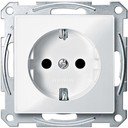 Schneider Electric Merten M-Trend MTN2300-1319 Розетка с заземляющим контактом (16 А, под рамку, шторки, скрытая установка, белая)