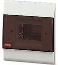 ABB 1SL2024A00 Estetica Бокс встраиваемый белый 4мод. с дымчатой гориз. дв. IP 40
