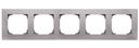 ABB Sky 2CLA857500A1301 Рамка 5-постовая (серебристый алюминий)