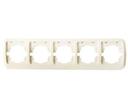 ABB Tuna 502-000300-250 Рамка 5-постовая (горизонт, кремовый)
