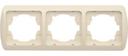 ABB Tuna 502-000303-227 Рамка 3-постовая (горизонт, кремовый)