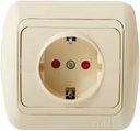 ABB Tuna 502-010303-243 Розетка (10 А, в сборе, скрытая установка, с/з, шторки, слоновая кость)