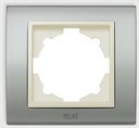 ABB Zena Platin 500-073010-271 Рамка 1-постовая (универсал, стальной/серый)