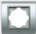 ABB Zena Platin 500-073110-271 Рамка 1-постовая (универсал, хром/серый)
