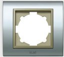 ABB Zena Platin 500-073114-271 Рамка 1-постовая (универсал, хром/титан)