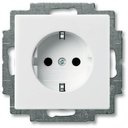 ABB Zena 609-010200-243 Розетка (16 А, под рамку, шторки, с/у, з/к, белый)