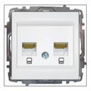 ABB Zena 609-010200-216 Выключатель жалюзи двухклавишный (10 А, без фиксации, под рамку, с/у, белый)