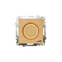 ABB Zena 609-012700-192 Светорегулятор поворотный (800 Вт, под рамку, подсветка, с/у, дерево)