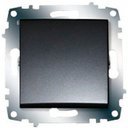 ABB Zena 609-011100-200 Выключатель одноклавишный (10 А, под рамку, с/у, дымчатый)