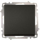 ABB Zena 609-011100-209 Выключатель одноклавишный (10 А, под рамку, проходная, с/у, дымчатый)