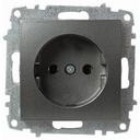 ABB Zena 609-011100-215 Розетка (10 А, под рамку, с/у, без з/к, серый)