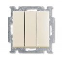 ABB Zena 609-010300-254 Выключатель трехклавишный (10 А, под рамку, с/у, кремовый)