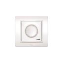 ABB Zena 609-010300-192 Светорегулятор поворотный (800 Вт, под рамку, подсветка, с/у, кремовый)