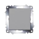 ABB Zena 609-011000-200 Выключатель одноклавишный (10 А, под рамку, с/у, серый)