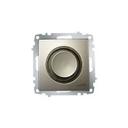 ABB Zena 609-011400-192 Светорегулятор поворотный (800 Вт, под рамку, подсветка, с/у, титан)