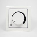 ABB Zena 609-013000-192 Светорегулятор поворотный (800 Вт, под рамку, подсветка, с/у, черный)