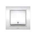 ABB Zena 500-010200-210 Выключатель одноклавишный (10 А, в сборе, подсветка, с/у, белый)