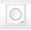 ABB Zena 500-010200-192 Светорегулятор поворотный (800 Вт, в сборе, подсветка, с/у, белый)