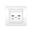 ABB Zena 500-010200-241 Розетка акустическая Hi-Fi (2-ая, в сборе, белый)