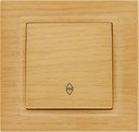 ABB Zena 500-012700-209 Выключатель одноклавишный (10 А, в сборе, проходная, с/у, дерево)