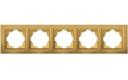 ABB Zena 500-012700-250 Рамка 5-постовая (универсал, дерево)