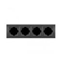 ABB Zena 500-011100-228 Рамка 4-постовая (универсал, дымчатый)