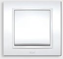 ABB Zena 500-012500-200 Выключатель одноклавишный (10 А, в сборе, с/у, жемчужный)