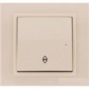 ABB Zena 500-010300-209 Выключатель одноклавишный (10 А, в сборе, проходная, с/у, кремовый)