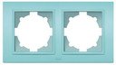 ABB Zena 500-011910-226 Рамка 2-постовая (универсал, морская волна)