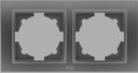 ABB Zena 500-011000-226 Рамка 2-постовая (универсал, серый)