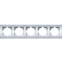 ABB Zena 500-011000-250 Рамка 5-постовая (универсал, серый)