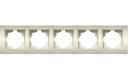 ABB Zena 500-011400-250 Рамка 5-постовая (универсал, титан)