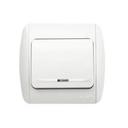 ABB Zirve 501-010601-201 Выключатель одноклавишный (10 А, в сборе, подсветка, с/у, вишня)