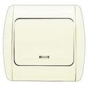 ABB Zirve 501-010303-201 Выключатель одноклавишный (10 А, в сборе, подсветка, с/у, кремовый)
