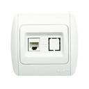 ABB Zirve 501-010303-209 Выключатель одноклавишный (10 А, в сборе, проходная, с/у, кремовый)