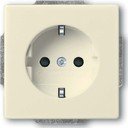 ABB Zirve 501-001010-907 Розетка двойная (10 А, в сборе, с/у, з/к, платина)