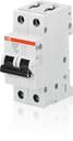ABB S202 2CDS272001R0024 Автоматический выключатель двухполюсный 2А (10 кА, C)