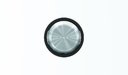 ABB Sky Moon 2CLA860130A1501 Клавиша одиночная (подсветка, хром/черное стекло)
