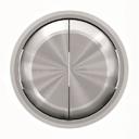 ABB Sky Moon 2CLA861100A1401 Клавиша двойная (хром)