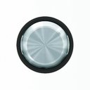ABB Sky Moon 2CLA861100A1501 Клавиша двойная (хром/черное стекло)