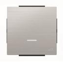 ABB Sky Niessen 2CLA856010A1401 Накладка светорегулятора нажимного (подсветка, нержавеющая сталь)