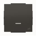 ABB Sky Niessen 2CLA856010A1501 Накладка светорегулятора нажимного (подсветка, черная)