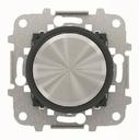 ABB Sky Moon 2CLA866090A1501 Светорегулятор поворотный (ЭПРА 1-10В DC, 700 Вт, под рамку, с/у, хром/черное стекло)